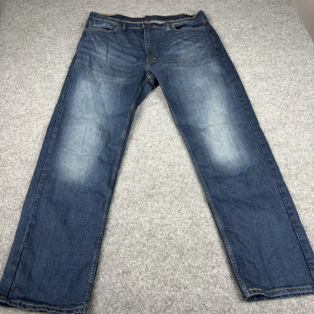Levi's 505 Jeans Mens 40x32 (Fits 38x32) Straight Leg Dark Wash Classic Blue EUC
